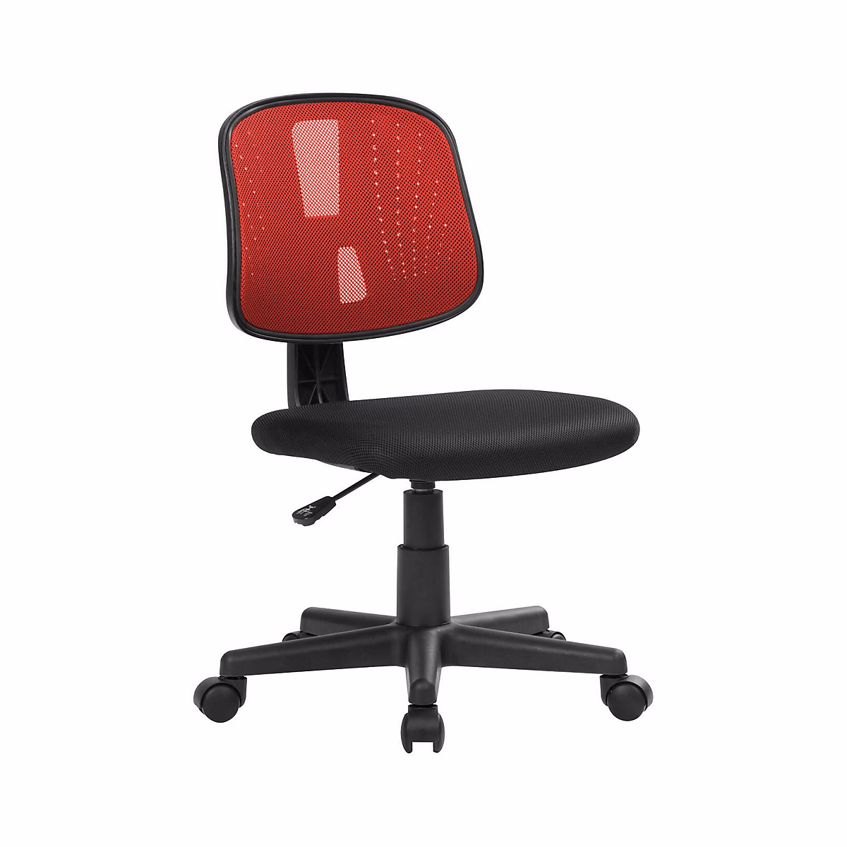 Chaise à Roulettes Cefeo – Ajustable Rouge
