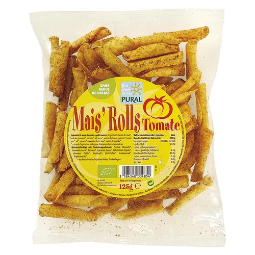Chips maïs’rolls tomate en sachet de 125 g