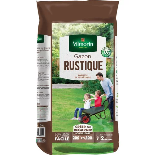 Graines de gazon à semer rustique Vilmorin - 5 kg