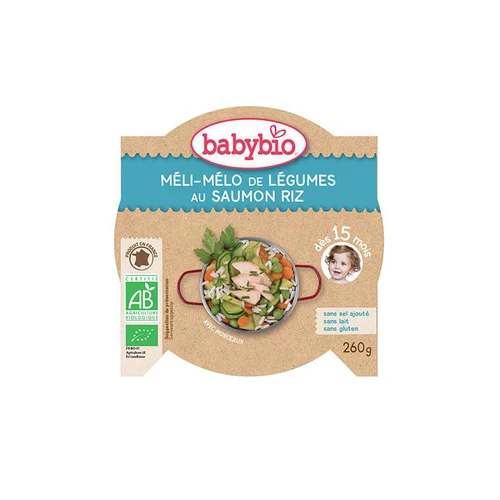 Menu du jour légumes saumon et riz Babybio 260 g