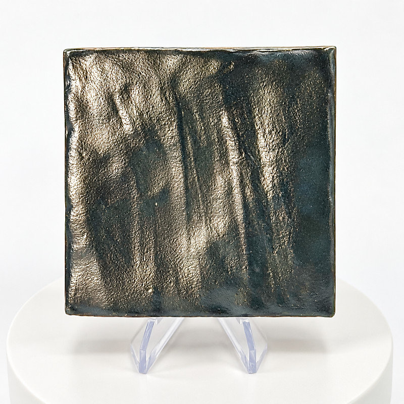 Carrelage mur effet zellige bejmat satiné noir 10 × 10 cm MALLORCA BLACK
