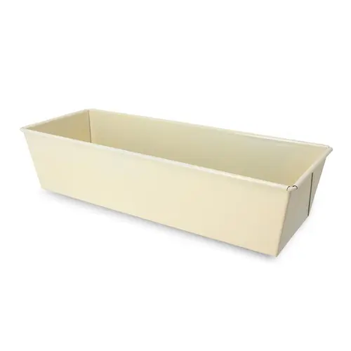Moule à cake en acier carbone crème Menastyl Colorama - 30,5 x 11,5 cm