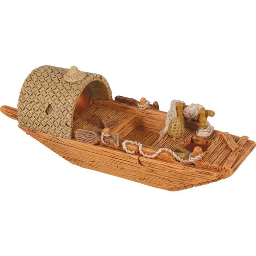 Décoration pour aquarium en résine coloris marron Zolux pagode Asie modèle 3 trous – Taille S