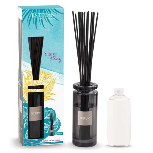 Bouquet parfumé initial + recharge senteur ylang ylang Esteban - 100 ml