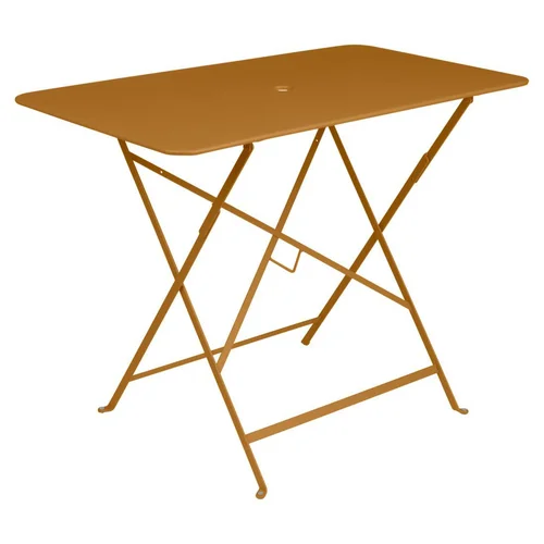 Table pliante en acier coloris pain d'épices Bistro Fermob - 97 x 57 x 74 cm