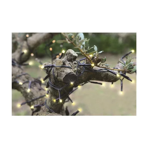 Guirlande lumineuse LED solaire à lumière animée blanc froid - 40 m