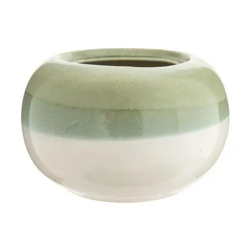 Cache-pot Bowl orchidée coloris beige en céramique - Ø 19 cm x 13 cm