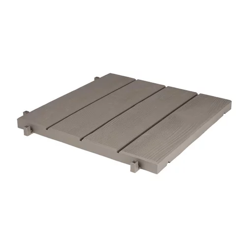 Dalle clipsable Polypropylène Taupe 38,4x38,4XH 2 cm
