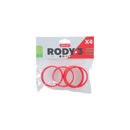 Anneau de connexion x 4 Rody 3 grenadine Ø 6 cm