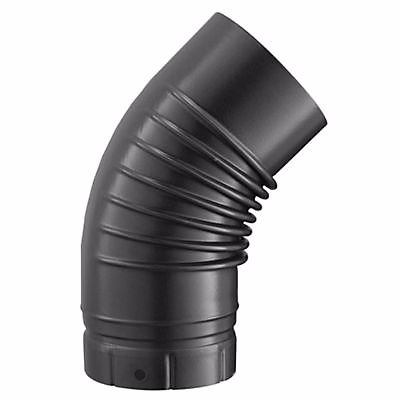 Coude émaillé gris 45° Ø150 mm Poujoulat – Réf. KZZTXRSEO5686589995