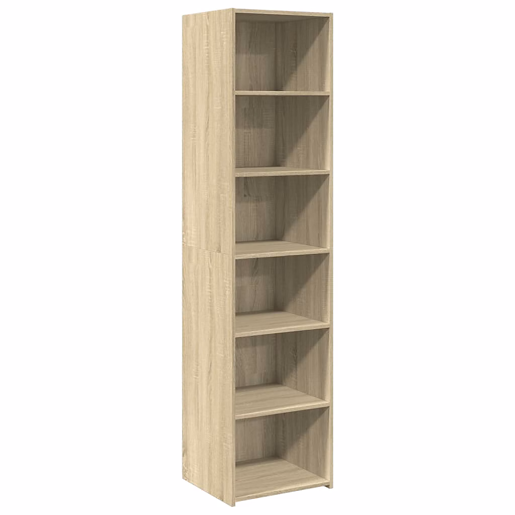 Buffet haut chêne sonoma 45 × 41 × 185 cm bois d'ingénierie vidaXL