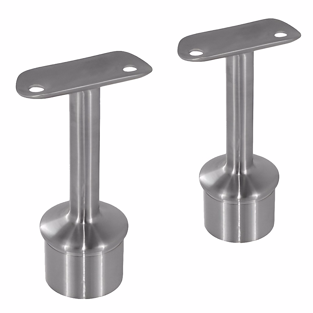 2 x Support main courante diam. 42 | 4 à coller sur tube diam. 42 – 4 × 2 mm – Inox 304