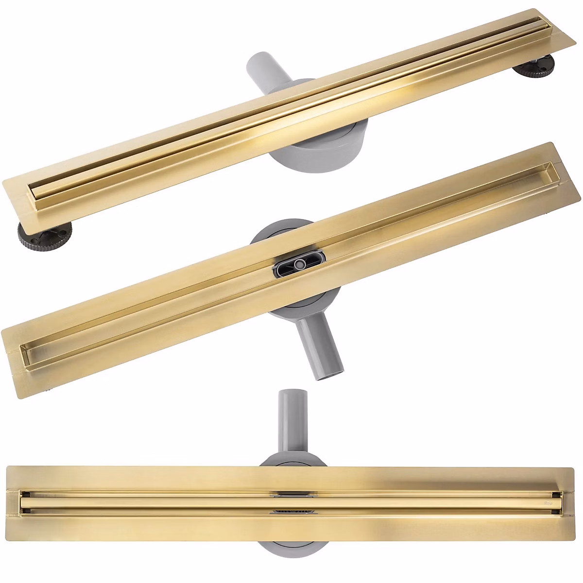 Evacuation des eaux – Drain Linéaire Rea Neox Slim Pro 60 Brush Gold