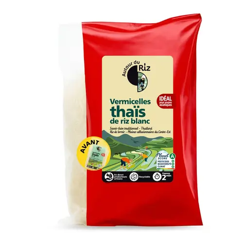 Vermicelles de riz thaï blanc bio Autour du riz - 200 g