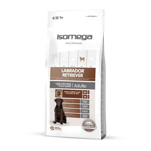 Croquette pour chien adulte Labrador Retriever au poulet Isomega - 12 kg
