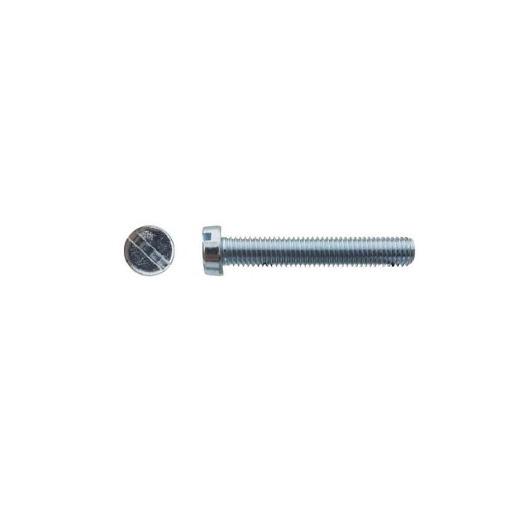 200 Vis Métaux Tête Cylindrique Fendue 5 × 70 mm – DIN 84, Zingué blanc, D-Work