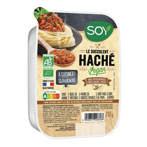 Le succulent Haché vegan Soy - 210 g