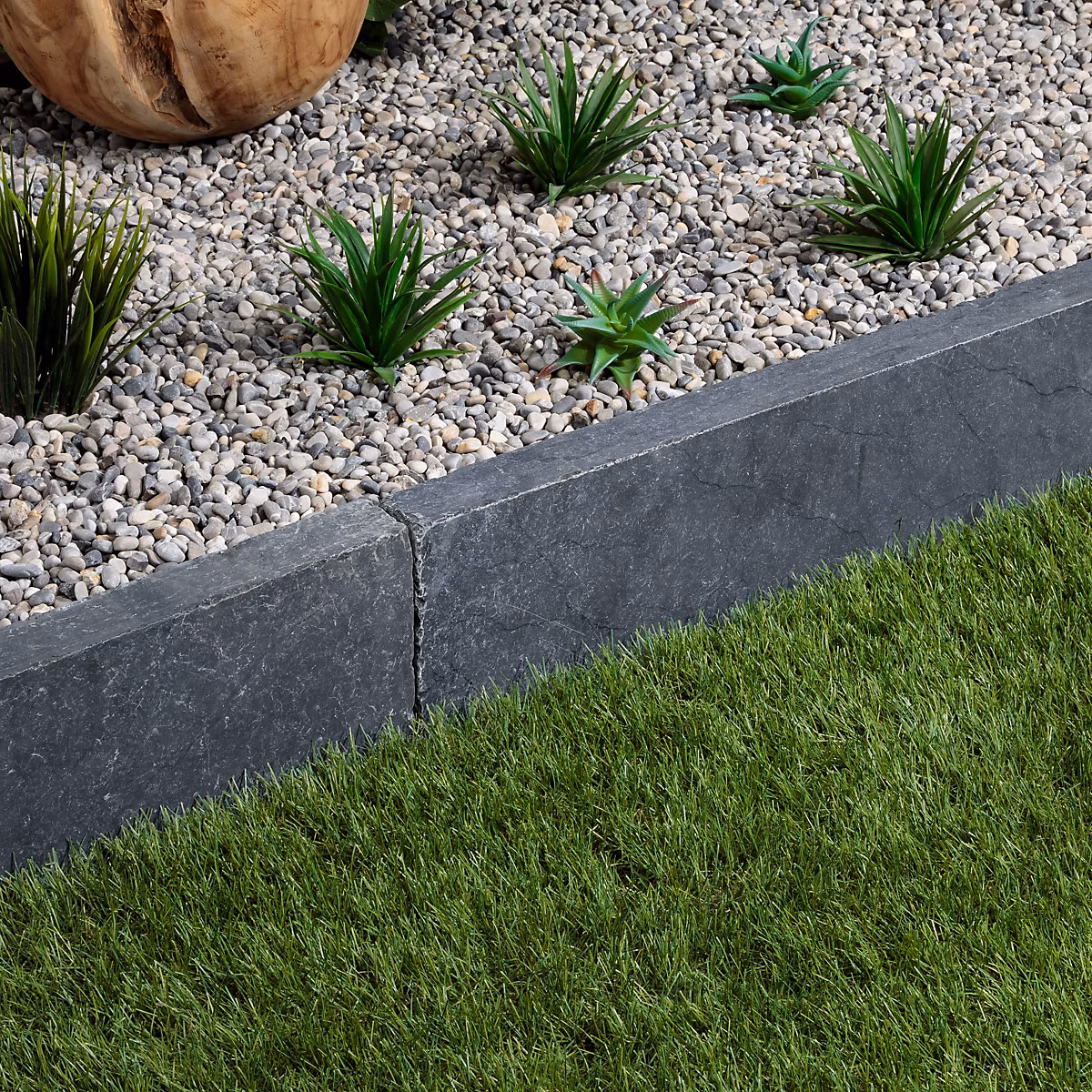 Bordure de jardin Pierre Bleue du Vietnam 100 × 20 × 5 cm (à l'unité) – RO'MA NATURE