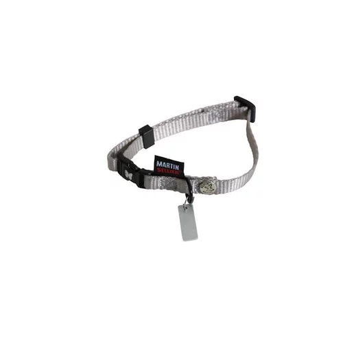 Collier chien réglable 20-30cm gris 10mm