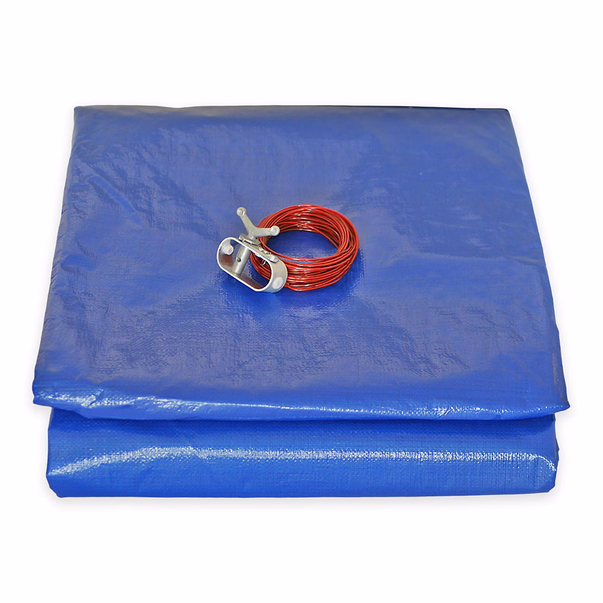 Bâche Piscine ronde diam. 3 | 60 m pour Piscine hors sol diam. 3m – TECPLAST – PO155RD – Couverture Piscine avec Filet d'écoulement