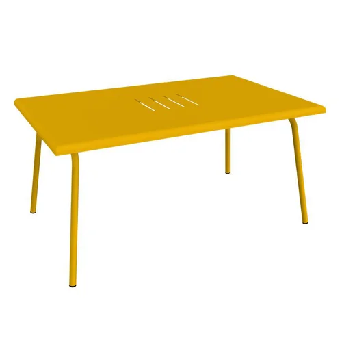 Table basse Monceau rectangulaire coloris orange en acier Fermob - 92 x 57 cm