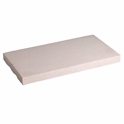 Dessus de muret plat blanc 50 × 25 cm