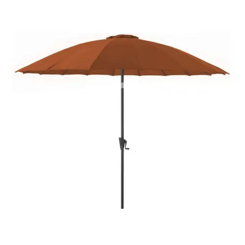 Parasol droit rond coloris orange - Ø 300 cm