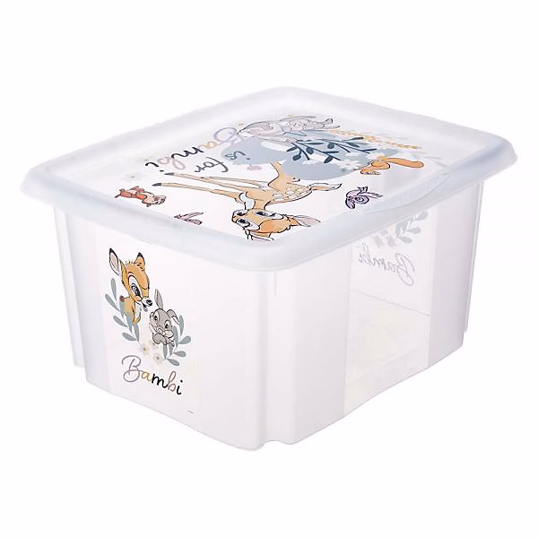 Caisse à jouets Bambi Disney avec couvercle de 15 à 45 litres – 24 Litres