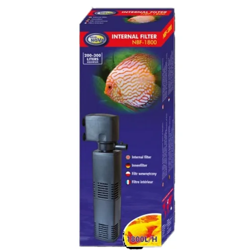Filtre interne 250L pour aquarium, AQUA NOVA, modèle NBF-1800