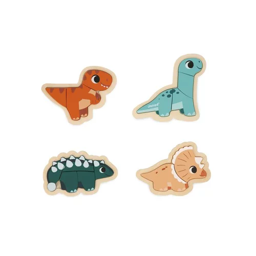 4 puzzles évolutifs Janod Dinosaures - dès 18 mois