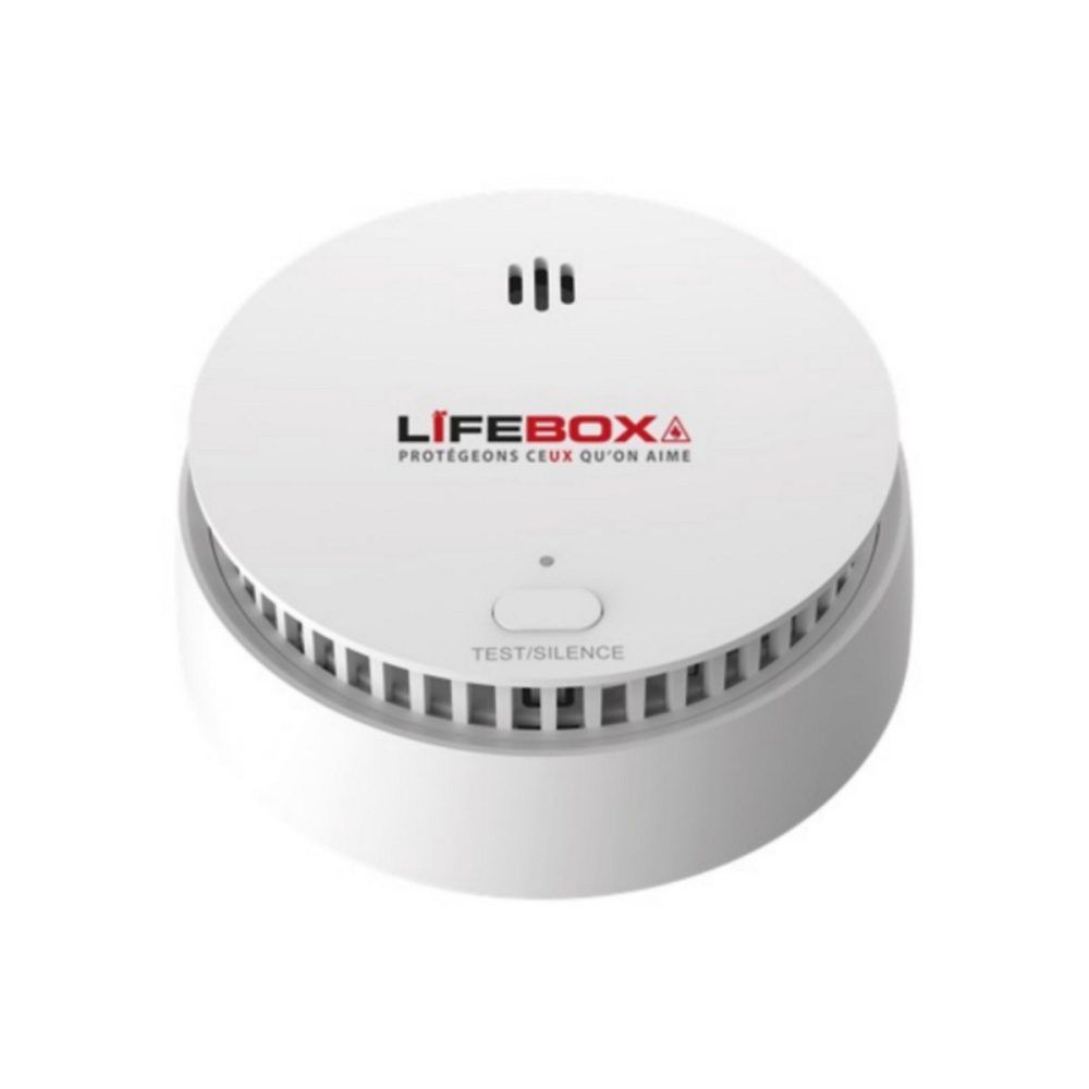 Détecteur de fumée, gaz et protection incendie – Détecteur de fumée Lifebox 10 ans infra rouge