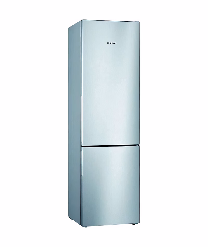 BOSCH KGV39VLEAS – Réfrigérateur congélateur bas, 344L (250+94), Froid brassé, L 60cm x H 201cm, Inox