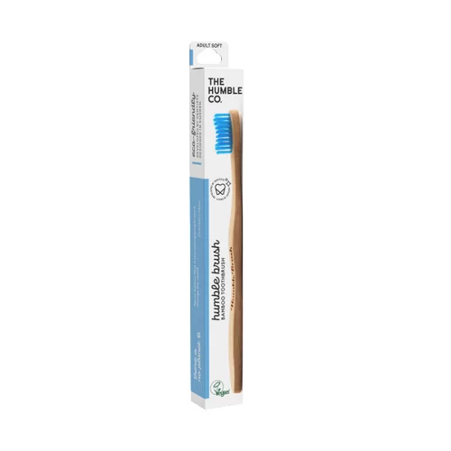 Brosse à dents en Bambou Pro Line soft antibactérienne the Humble Co. - Bleu