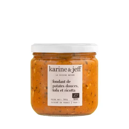Fondant bio de patates douces, tofu et ricotta bio Le bonheur est dans le pot - 360 g