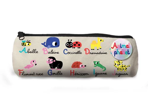 Trousse animalphabet multicolore Editions Cartes D’art - 23 cm