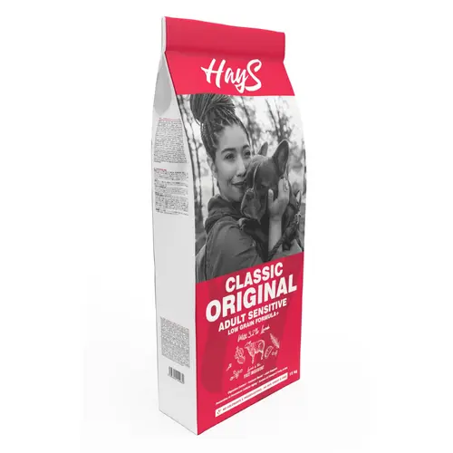 Croquette pour chien adulte sensible à l'agneau Hays Classic - 15 kg