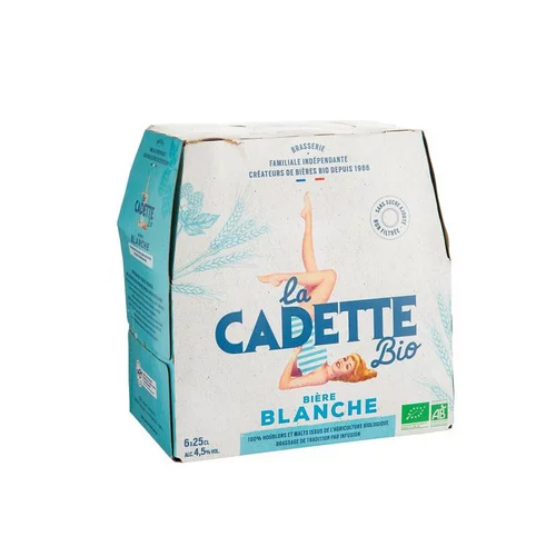 Pack bière blanche bio La Cadette - 6 x 25 cl