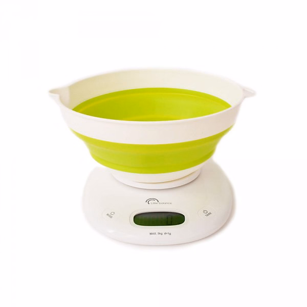 Balance de cuisine électronique 5kg – 1g vert anis Little Balance 8064 bol up