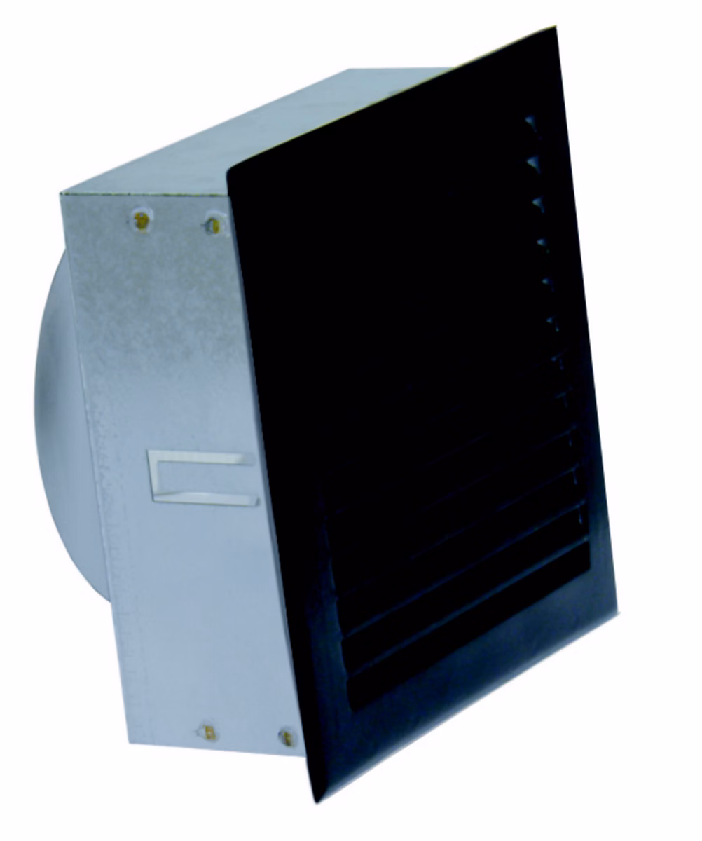 Bouche de soufflage d'air chaud noir 170 × 170 mm Autogyre