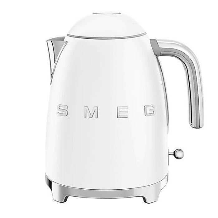 Bouilloire SMEG – Design Années 50, Blanc Mat, 1, 7L, 2400W, Anti-calcaire