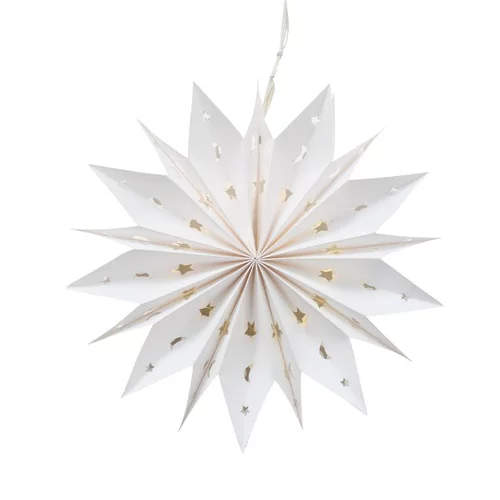 Décoration étoile papier à suspendre coloris blanc en papier recyclé Gila - Ø 30 cm
