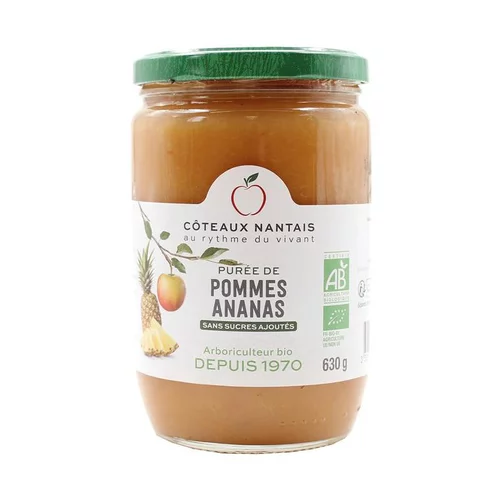 Purée de pommes ananas bio Côteaux nantais - 630 g