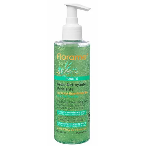 Gelée nettoyante purifiante Florame Flacon pompe - 200 ml