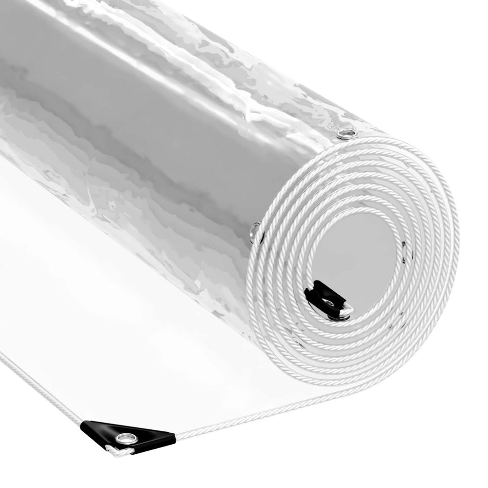 vidaXL Tarpaulin 350 gsm Transparent 5 x 7 m PVC