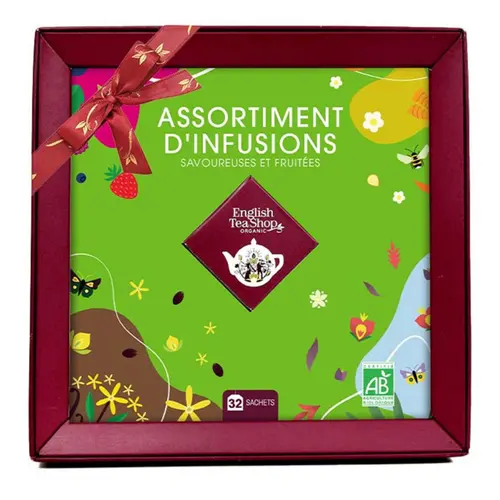 Coffret assortiment d'infusions 4 mélanges bio English Tea - 32 sachets