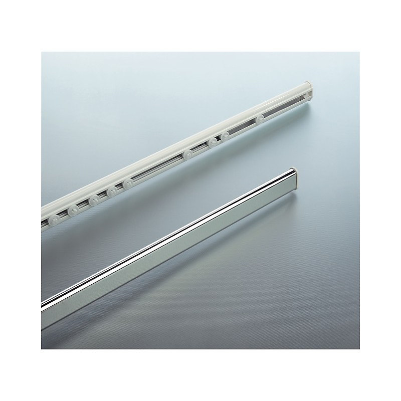 Barre tringle pour rideau de douche ou baignoire extensible sans perçage en Alu SURPRISE 125210cm Finition brillante Spirella | Douche