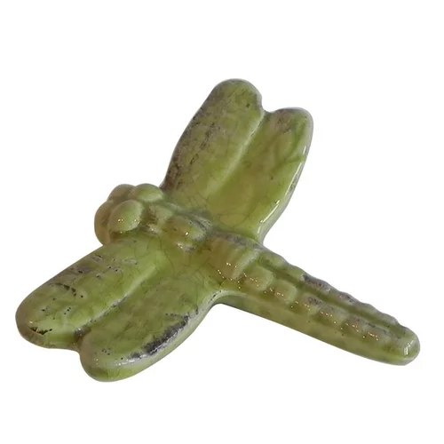 Libellule ceramic lime H16 cm