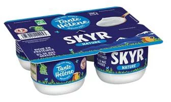 Lot de 4 yaourts Skyr nature Tante Hélène - 4 x 100 g