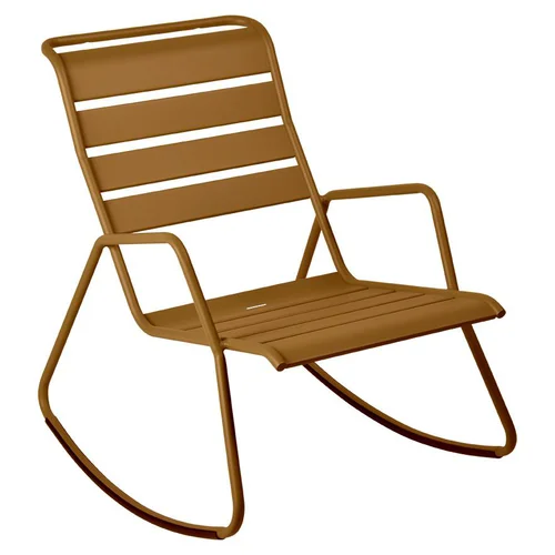 Rocking chair Monceau coloris marron en acier Fermob - 68 x 78 cm