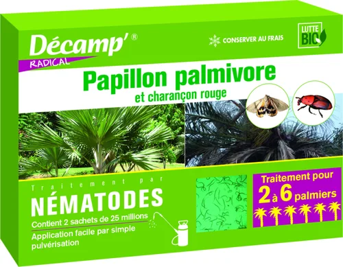 Nématodes contre papillon palmier 50 millions